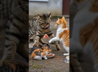 This Mother Cat is So Good 🙀 #shorts #cat #catlovers