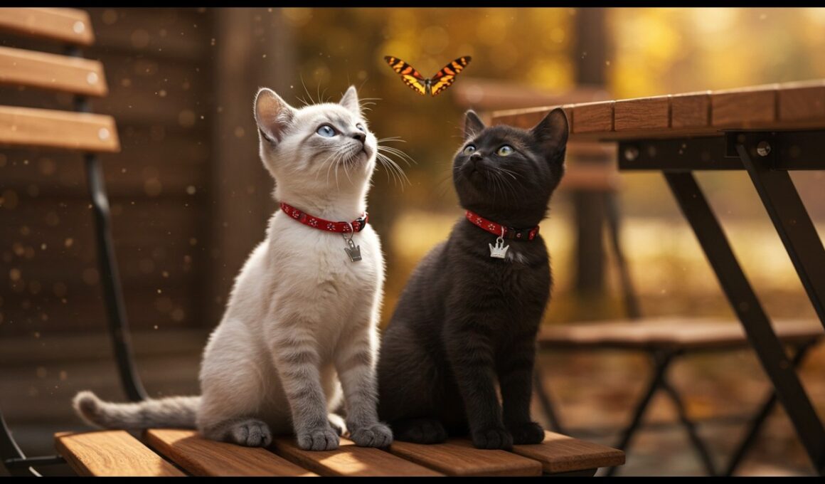 ジジとララ、秋のテラスで