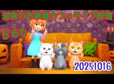 深夜のお家猫カフェライブ配信　５６６