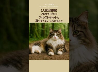 【人気の猫種】ノルウェージャンフォレストキャトと暮らすって、こういうこと