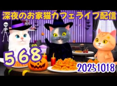 深夜のお家猫カフェライブ配信 ５６８