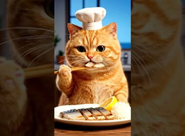 ぽっちゃり猫の“秒速爆食”が止まらない！🍽️🐱 #shorts #猫 #食べる猫 #日本