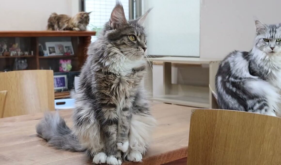 ブルーのメインクーンノートさん１歳になりました