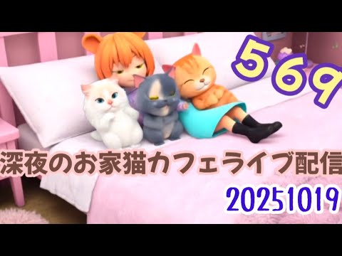 深夜のお家猫カフェライブ配信 ５６９
