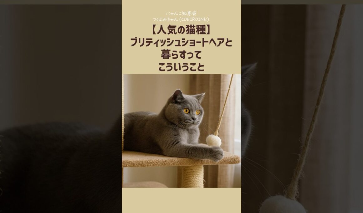 【人気の猫種】ブリティッシュショートヘアと暮らすって、こういうこと