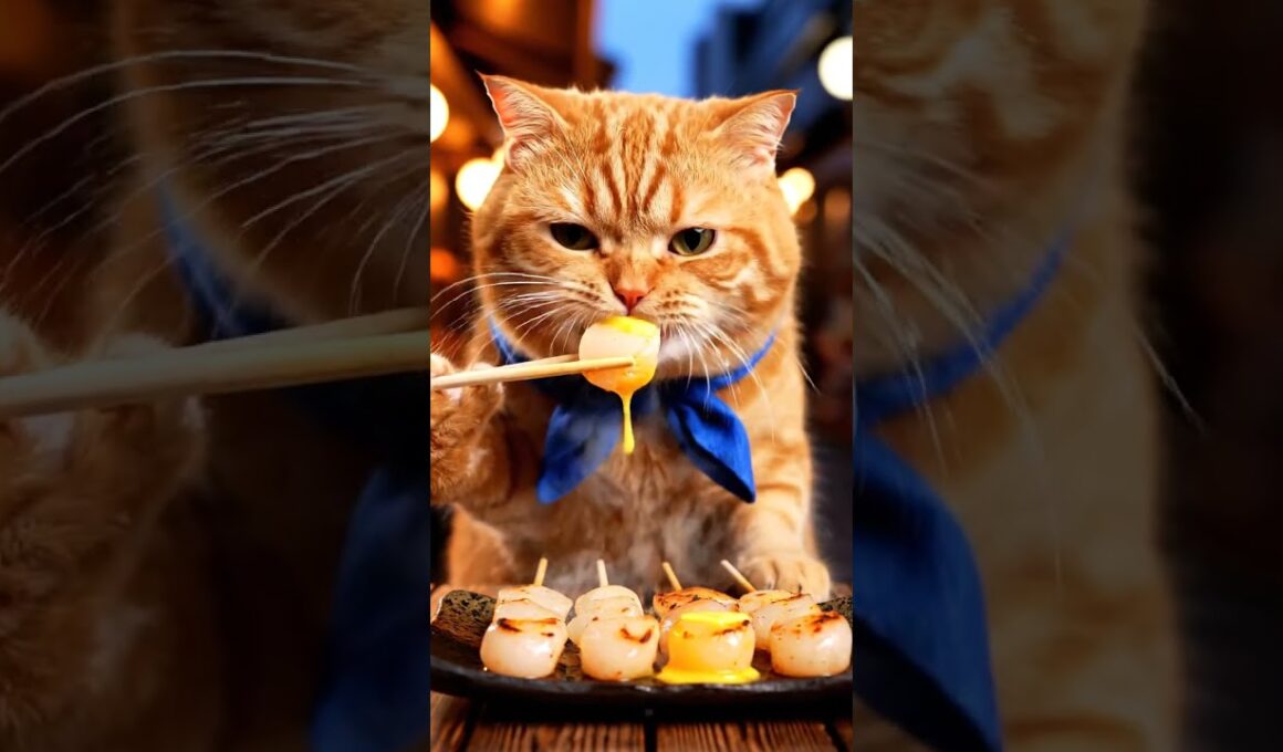 【爆速もぐもぐ】ぽっちゃり猫の食べっぷりが可愛すぎる🐱🍜 #shorts #猫 #食べる猫 #日本