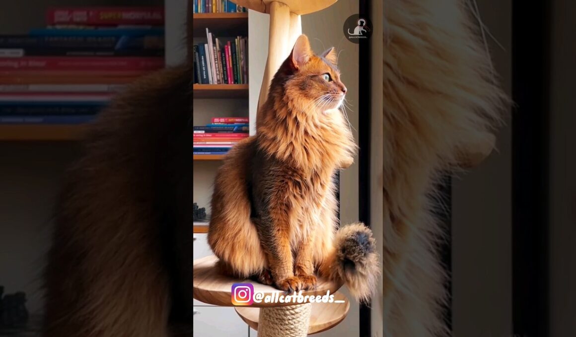 Somali #cats #catlovers #catbreeds #shorts #shortsfeed #somali #longhaircat #cute #majestic