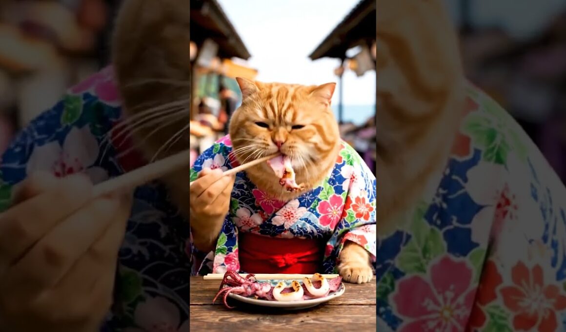 ぽっちゃり猫の“秒速爆食”が止まらない！🍽️🐱 #shorts #猫 #食べる猫 #日本