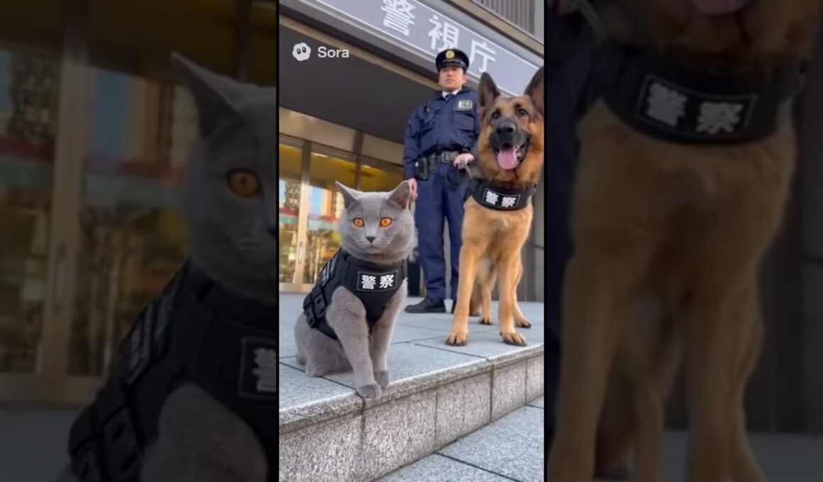 警察猫〝シャルトリューver.〟  ＃猫＃シャルトリュー＃cat＃警察