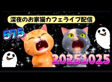 深夜のお家猫カフェライブ配信 ５７５