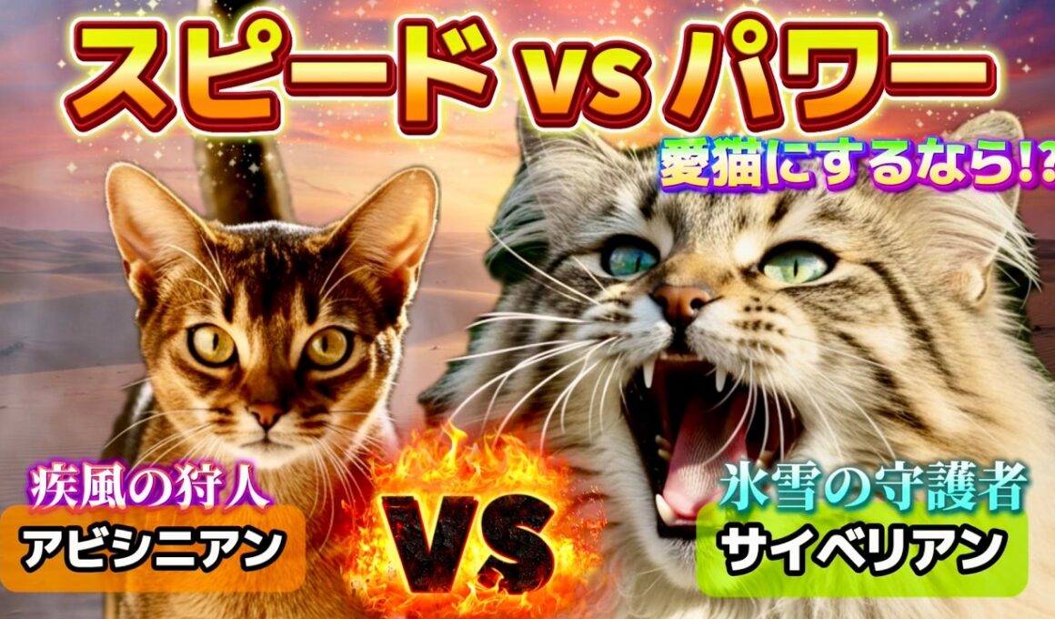 【徹底比較】アクティブな猫は最高？アビシニアン／サイベリアンの魅力を解説！