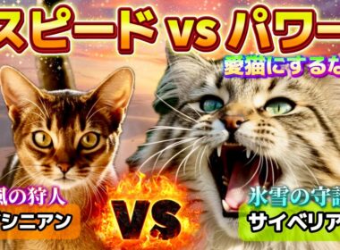 【徹底比較】アクティブな猫は最高？アビシニアン／サイベリアンの魅力を解説！