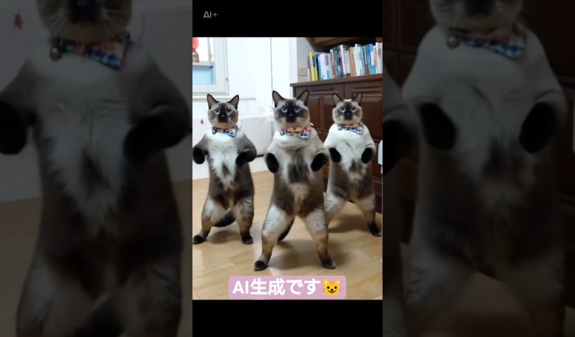 ちょこさん😺バンバラダンスpart２#シャム猫 #たぬき猫 #猫のいる暮らし