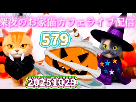 深夜のお家猫カフェライブ配信 ５７９