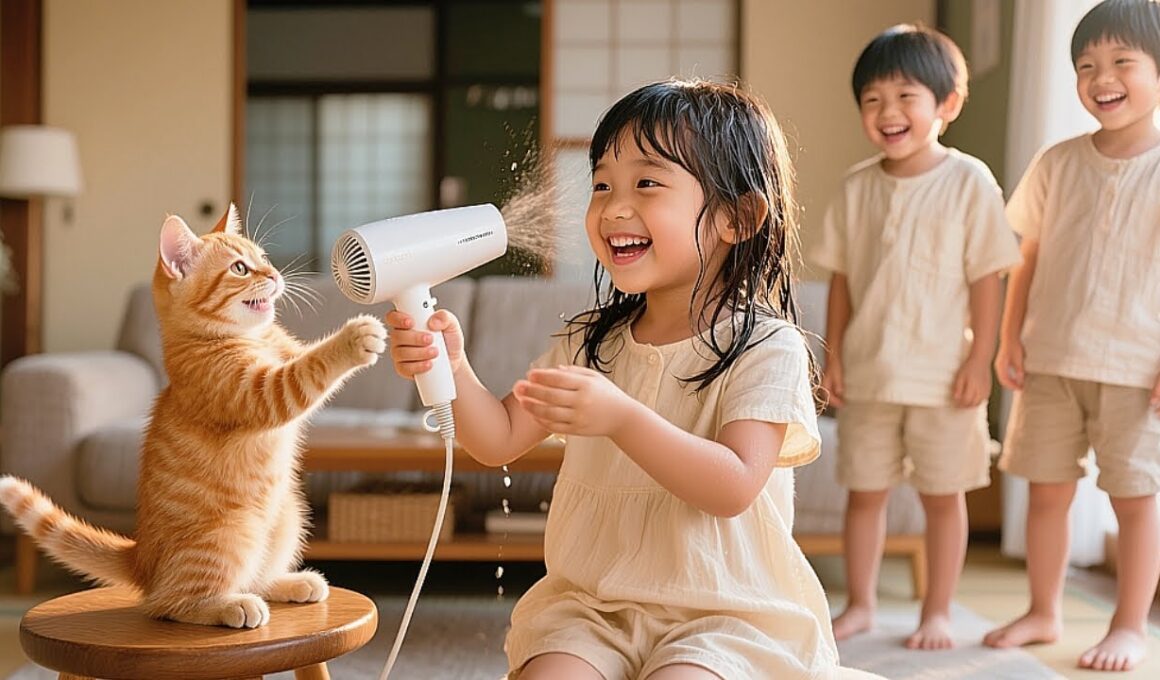 警察猫が孤児4兄妹を救助!母猫の温かいご飯とお風呂で涙が止まらない…💦🚨#cute #cat #funny #kitten #love #癒し#子猫 #社畜