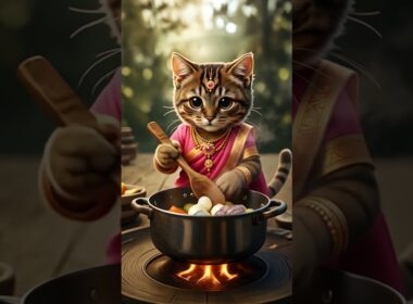 Magic Cat Chef — What Should I Cook Next? #shorts #cookingcat #cat #youtubeshorts #englishshorts