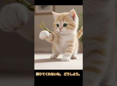 小さな訪問者 #マンチカン #子猫 #みにら #もちまる日記