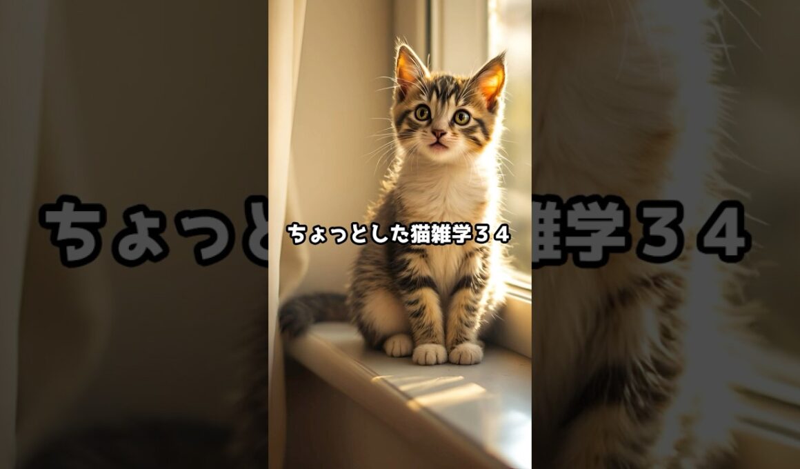 ちょっとした猫雑学３４#ねこたんの解説 #雑学 #プチ知識