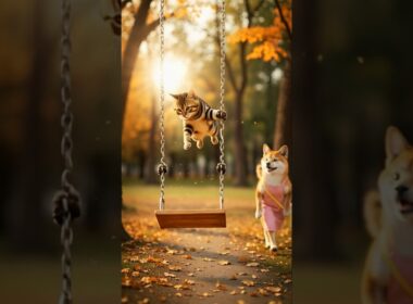 子猫🐶と柴犬ママ🐶の公園デビュー