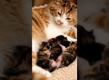 🐱 엄마 곁에서 장난치는 아기 고양이 💕