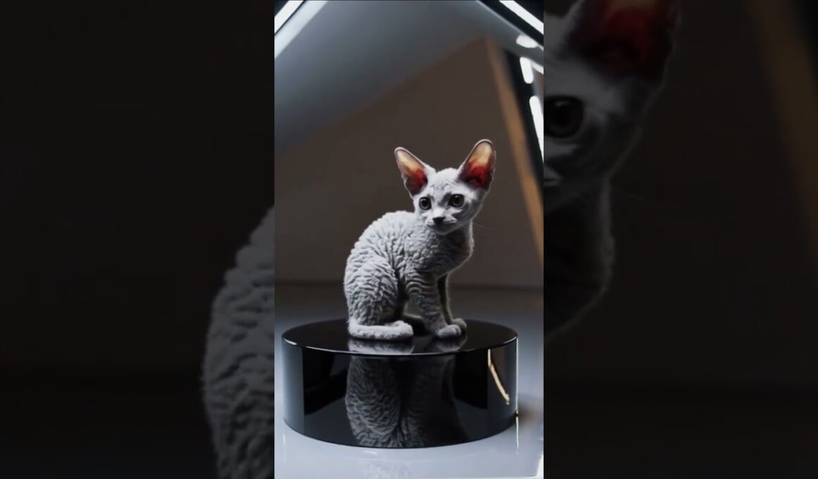 cute kitten Cornish Rex | Gato Cornish Rex #cute #funny #pets #cat #petsfofinhos #kitten
