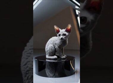 cute kitten Cornish Rex | Gato Cornish Rex #cute #funny #pets #cat #petsfofinhos #kitten