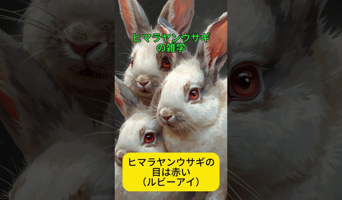 ヒマラヤンウサギの雑学 #プチ知識 #癒し #ヒマラヤンウサギ #雑学