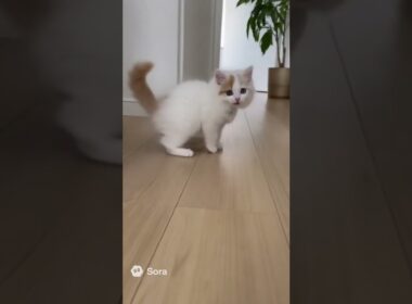 ターキッシュバンの子猫 #cat #子ネコ #ai