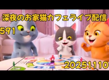 深夜のお家猫カフェライブ配信 ５９１