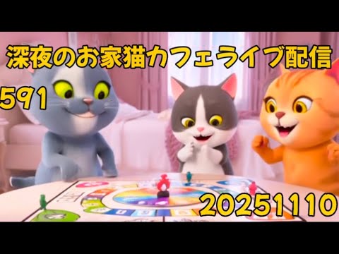 深夜のお家猫カフェライブ配信 ５９１