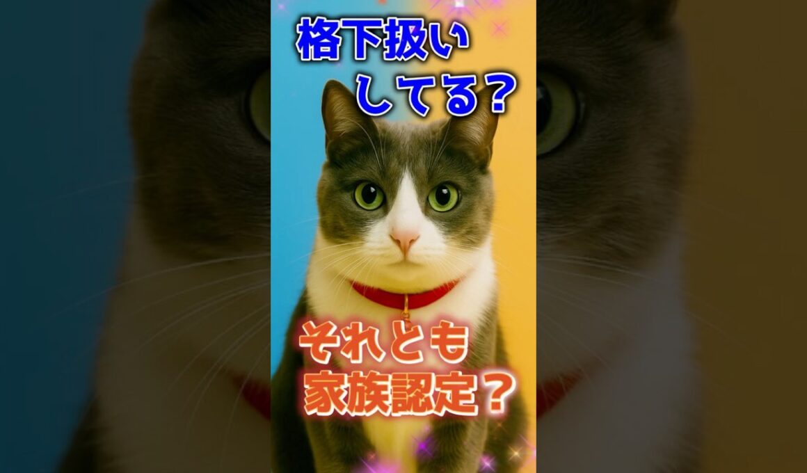 格下扱い!? それとも家族認定!?【猫の本音】 #猫あるある #猫の気持ち #家族認定 #格下扱い #ミナミナミーナ