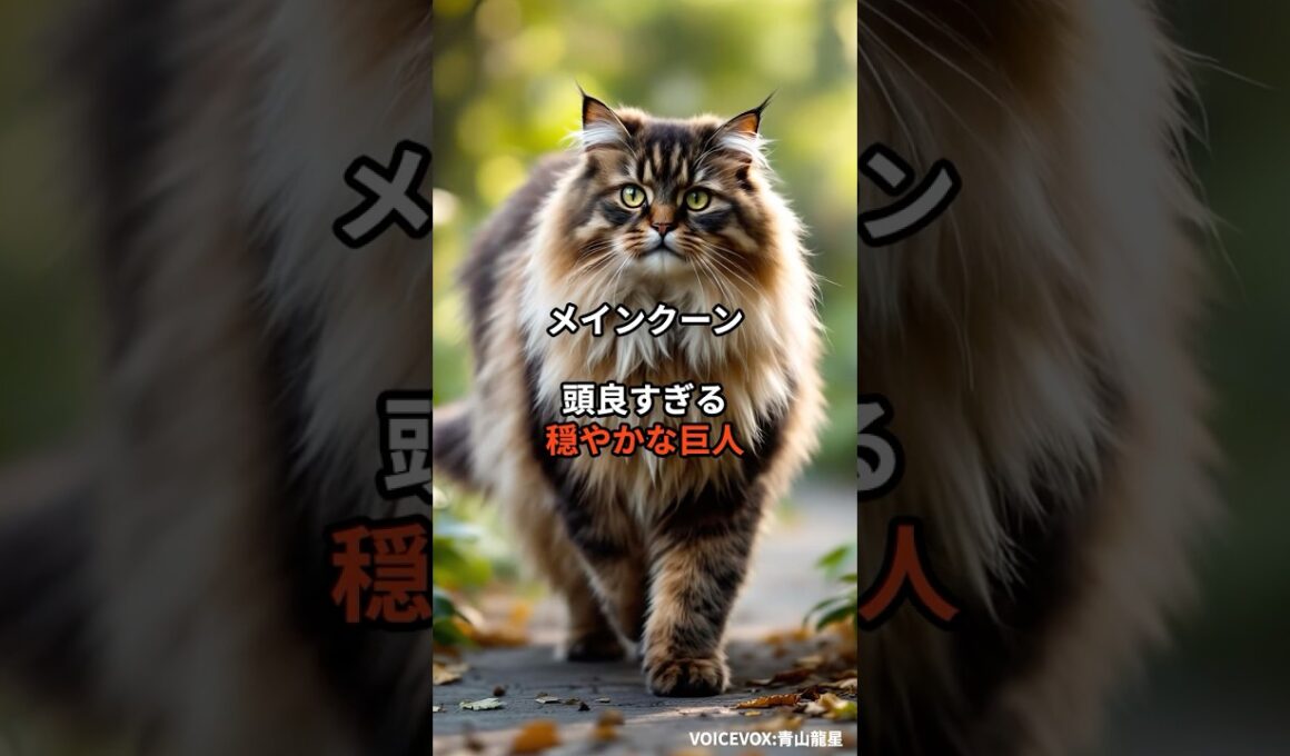 【メインクーン②】頭良すぎる穏やかな巨人 #shorts #動物 #雑学 #猫 #ネコ