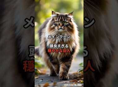【メインクーン②】頭良すぎる穏やかな巨人 #shorts #動物 #雑学 #猫 #ネコ