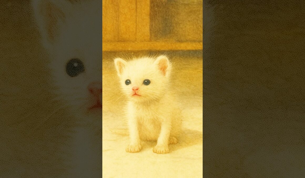 😢お店の前で待っていた子猫