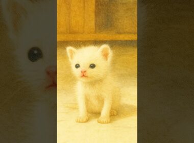 😢お店の前で待っていた子猫