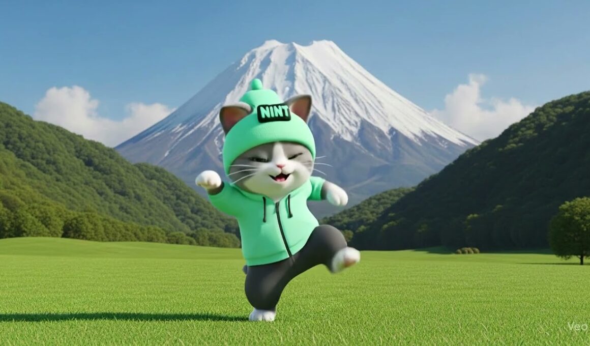 Funny Japanese Bobtail cat dance #funny #cute #dog dance #cat dance #dancing