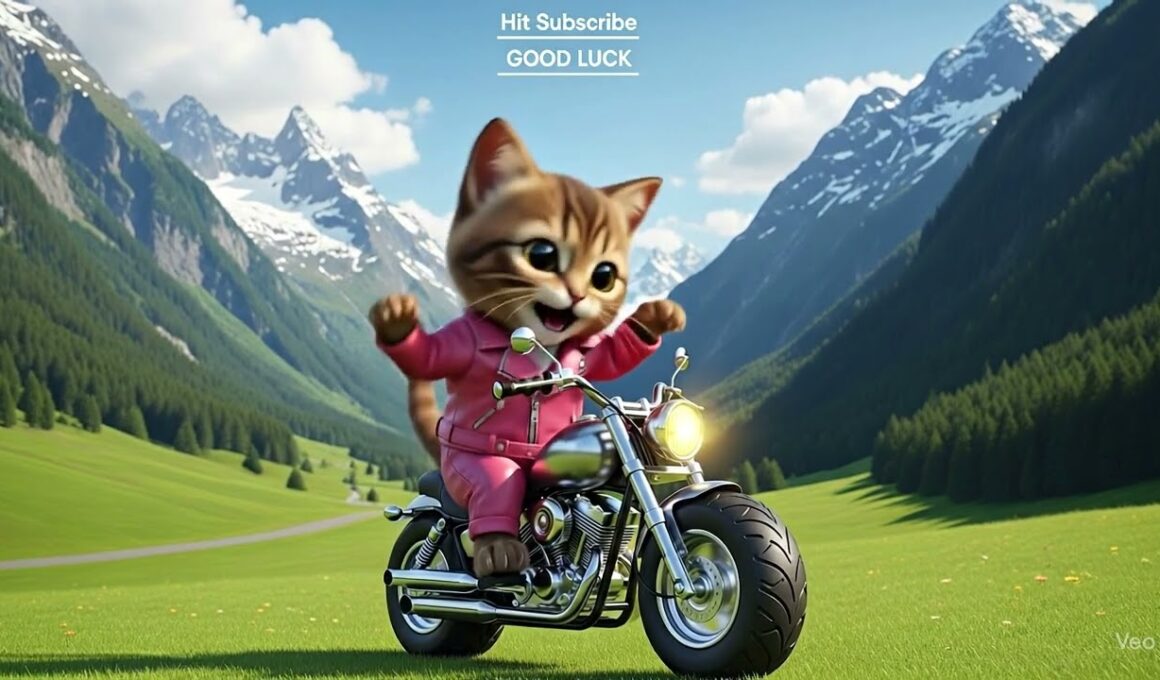 Funny Havana Brown cat motorcycle dance #funny #cute #joyful #dog dance #cat dance #dancing