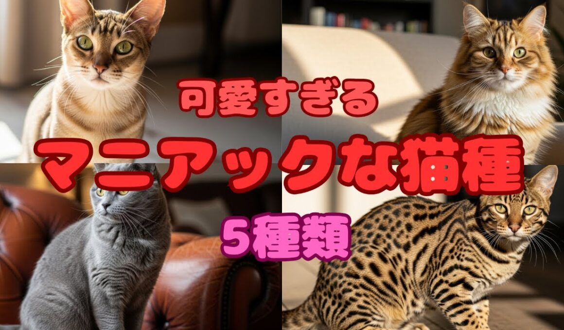 【生き物・生物解説】猫好き必見！マニアックで珍しいけど超可愛い家猫5種類を紹介します！