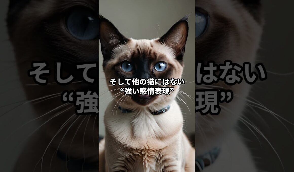 【シャム猫②】感情豊かな天才アルビノ猫！ #shorts #動物 #雑学 #サイアミーズ #猫 #ネコ