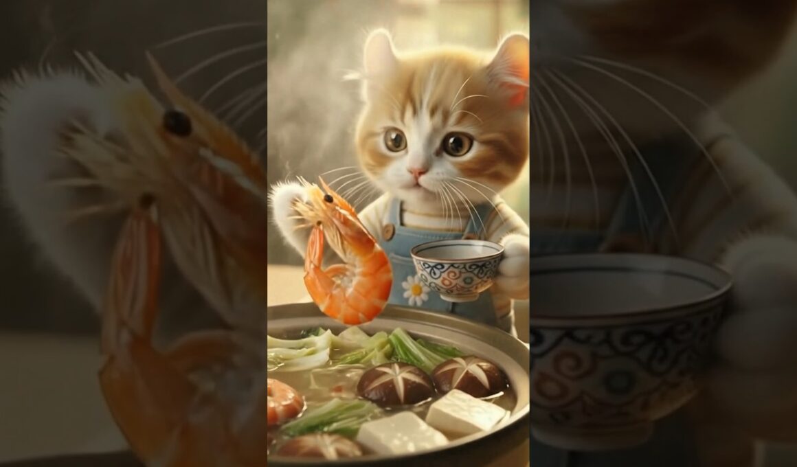 ちゃんこ鍋の作り方【不器用なAI猫てまりの料理】AIcat's Chanko hot pot