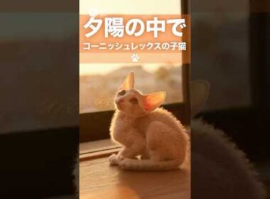 Warm Sunset with Cornish Rex Kitten 🌇 | コーニッシュレックス子猫とほっとする夕暮れ