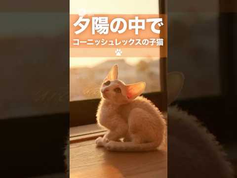 Warm Sunset with Cornish Rex Kitten 🌇 | コーニッシュレックス子猫とほっとする夕暮れ