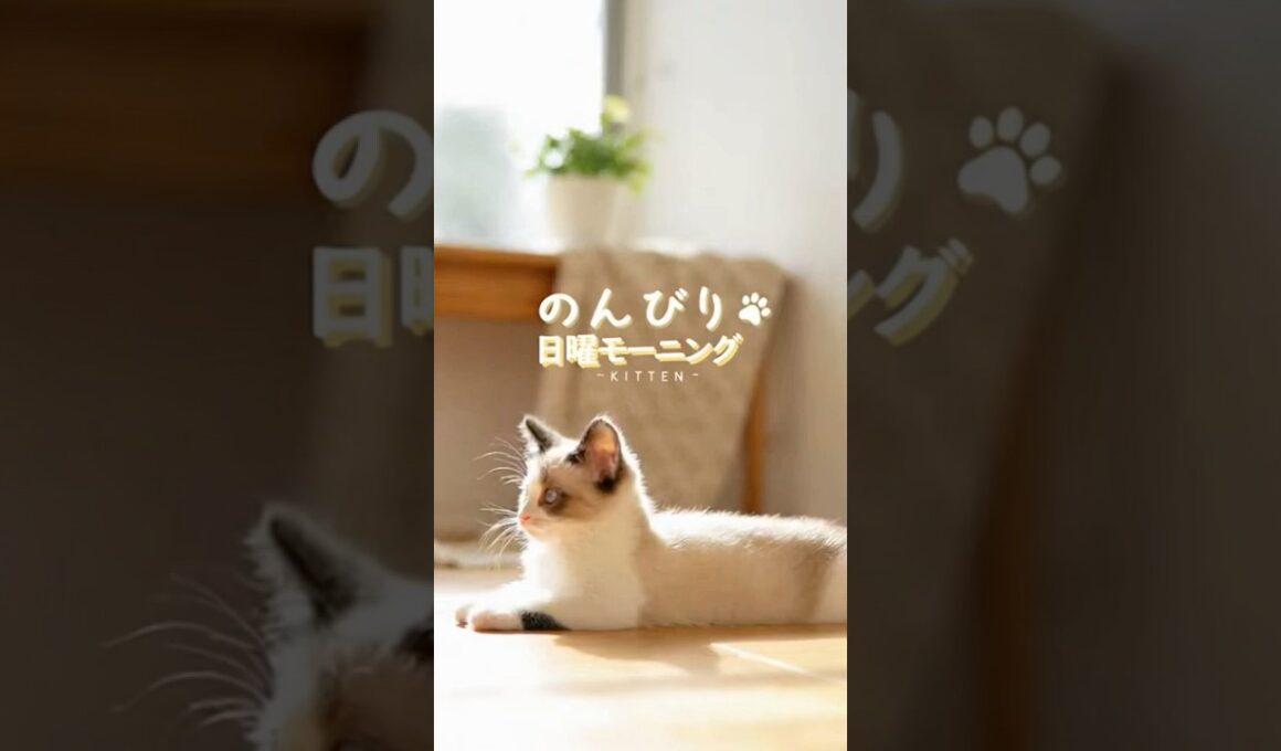 Slow Sunny Morning with Snowshoe Kitten 🌞 | スノーシュー子猫と穏やかな日曜の朝