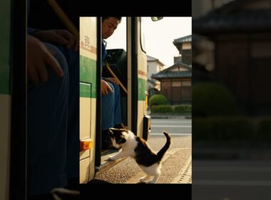 Osaka Kitten's Furious Bus Ride Attempt 🚌😾｜大阪の怒る子猫、バスに乗車拒否！🚌😾 #shorts