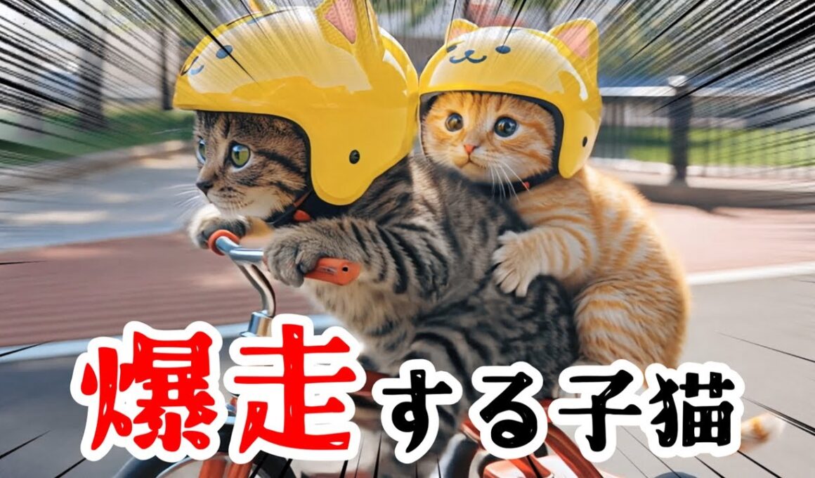 もふめし。/子猫が三輪車暴走でまさかの…？– Tricycle Trouble