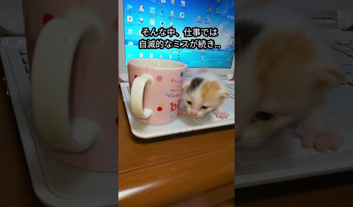 【子猫保護　三毛猫ミイコ編】ペットロスから救ってくれた子猫　ただただ必死に生きる子猫に感動　#保護猫 #子ネコ #cat #shorts