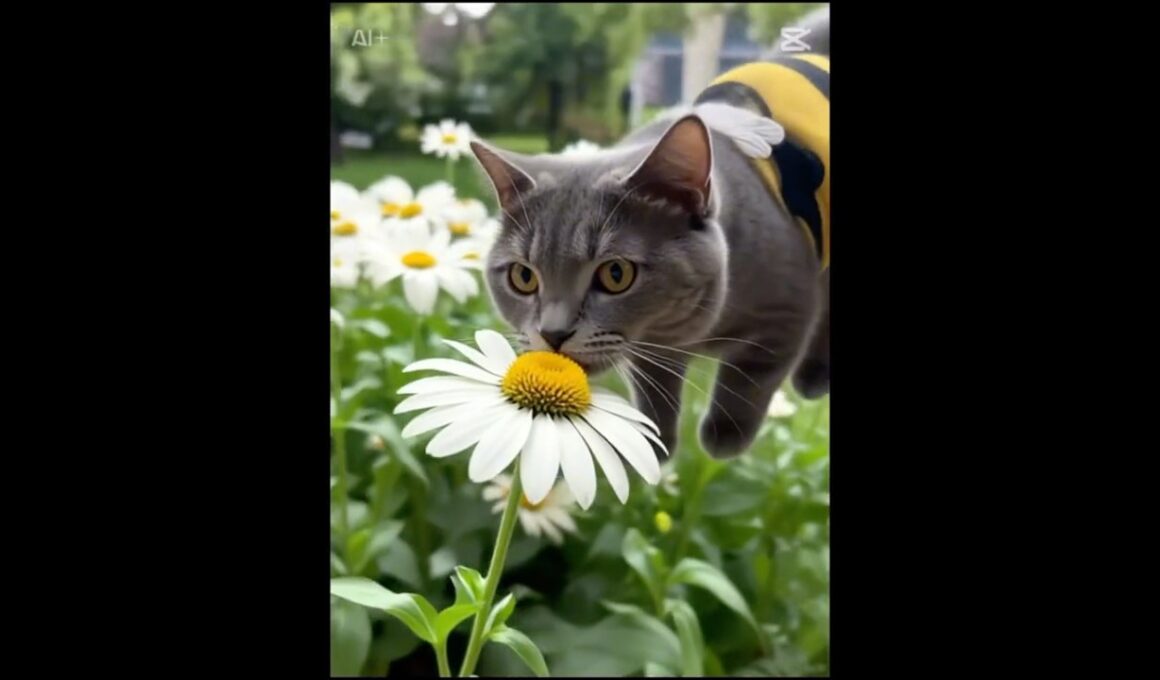 メイちゃん踊ったりブンブンしたり🐝  #シャルトリュー #cat #ネコ #ねこ #cute #cutecat #可愛い #funny #猫 #cats