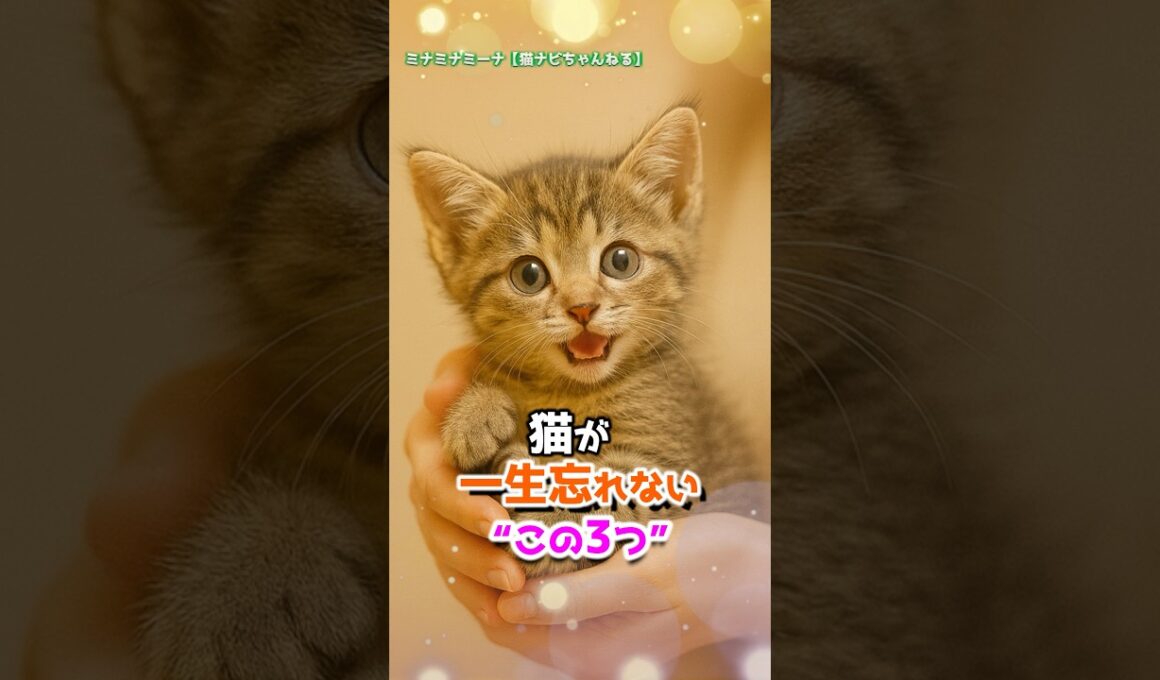 猫が一生忘れない“この3つ” #保護猫 #猫のいる暮らし #猫好きさんと繋がりたい
