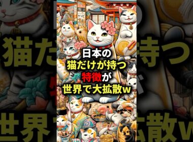 日本の猫だけが持つ特徴が世界で大拡散w #海外の反応