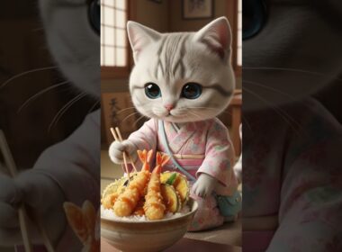 みかんのサクサク天丼  #かわいい猫 #好きな子猫 #猫